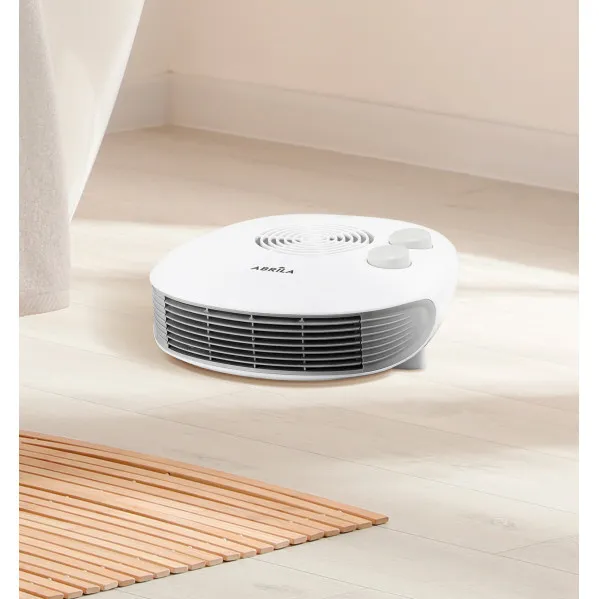 Fan heater Horizontal Candil 2000w White 3 functions, Thermostat Reg. Pilot light 2 powers 10x24,5x26,5cm