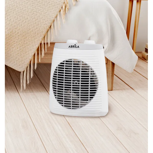 Fan heater Elect.Candil 2000w White 3 functions 2 pow. Overheat prot. Safety therm. Light ind. 27,5x21,6x13,8cm