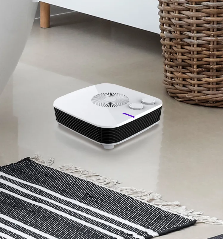 Termoventilador Electrico Estilo 2000w Blanco Horizontal 2potenc.3funciones Termost.reg. 11,5x26x26 Cm