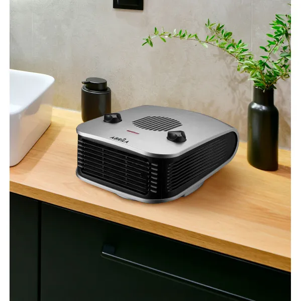 Termoventilador Ardor 2000w Plata/negro 2potencias 3funciones Termostato Regulabble Seguro15x24,5x32,5cm