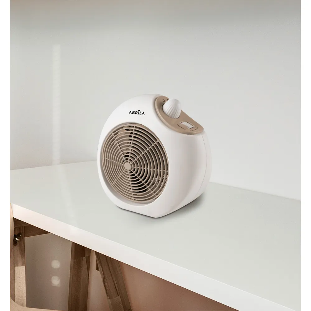 Termoventilador Elect.savona 2000w Blanco/beis Termost.reg. 2potencias 3funciones Sist.seguridad 24,5x25,5x14cm
