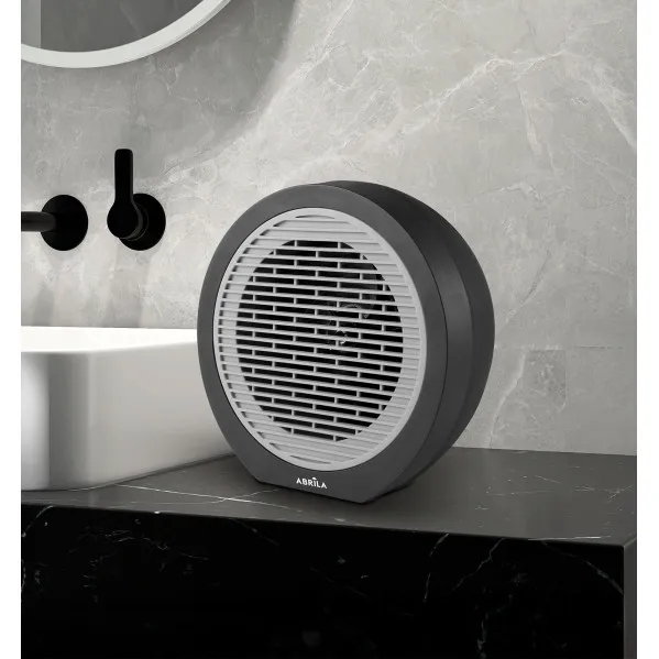 Termoventilador Elect.brindisi 2000w Negro/gris Termost.reg. 2potencias 3funciones Sist.seguridad 25x25x16,8cm