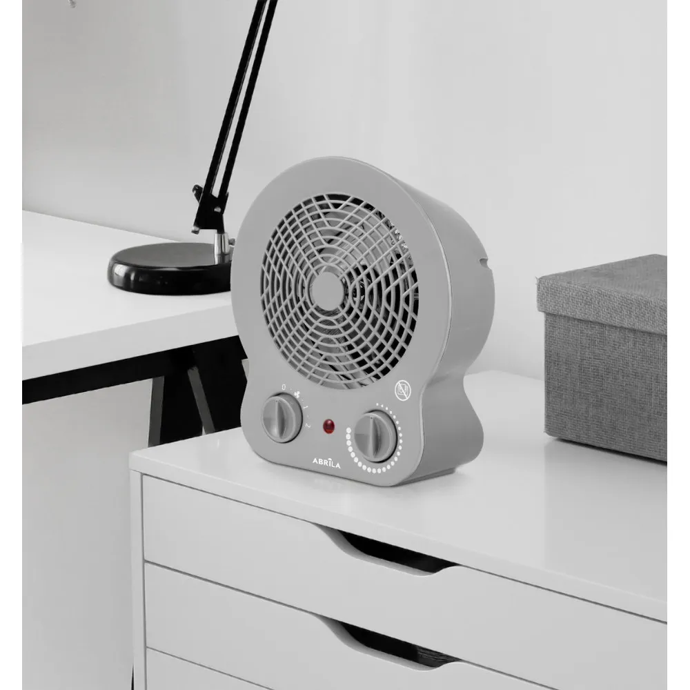 Termoventilador Elect.cremona 2000w Gris Termost. Reg. 2potencias 3funciones Sist.seg. 26,5x22,5x13cm