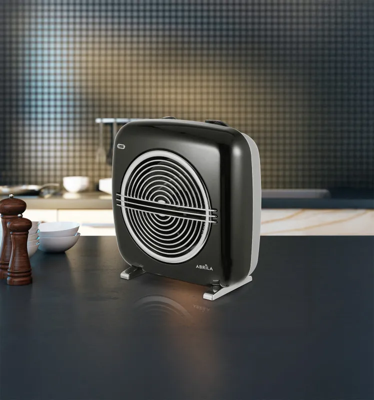 Termoventilador Elect.vicenza 2000w Negro/gris Termost. Reg. 2potencias 3funciones Sist.seg.28x27,5x14,5cm