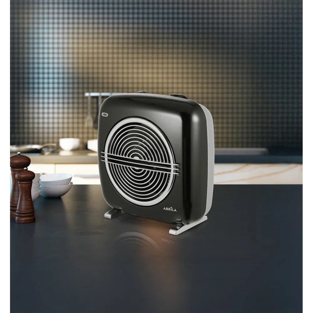 Termoventilador Elect.vicenza 2000w Negro/gris Termost. Reg. 2potencias 3funciones Sist.seg.28x27,5x14,5cm