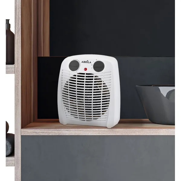 Fan heater Elec.gambia 2000w White/black 2 power levels 3 functions Safety protection Indicator light 23,8x19,5x11,7cm