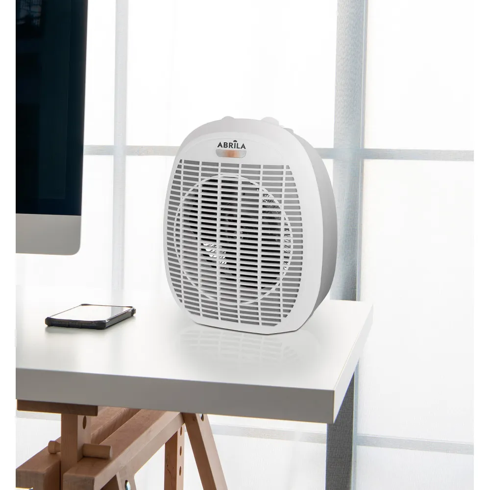 Termoventilador Elect.sudan 2000w Blanco/gris 2potencias 3Funciones Protecc.seg.luz Ind.26,8x22,7x13,9cm