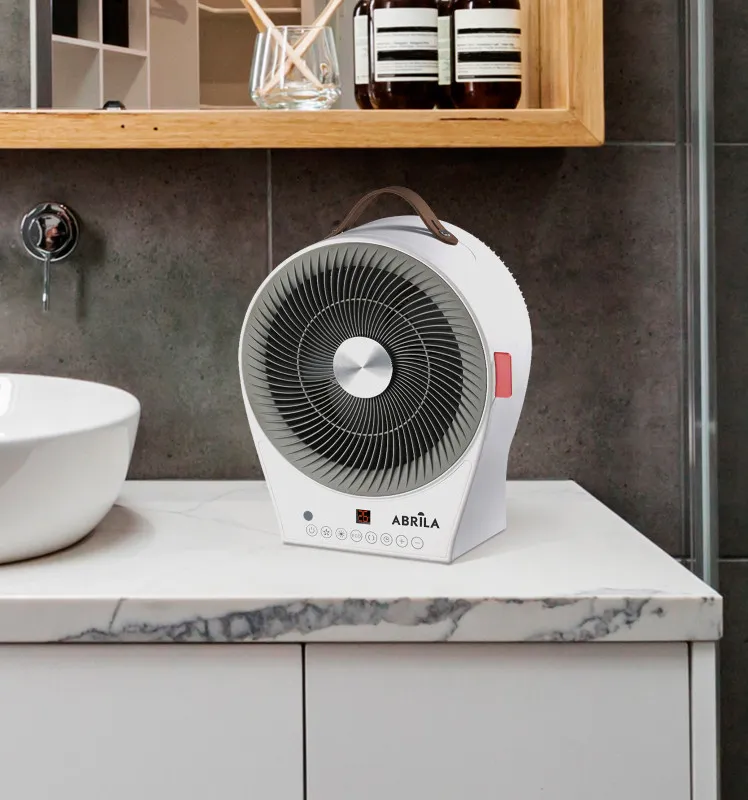 Termoventilador Elect.2 En 1 maraja 2000w Blanco/gris 2potencias 4funciones Display Temporizador 32x27x21cm