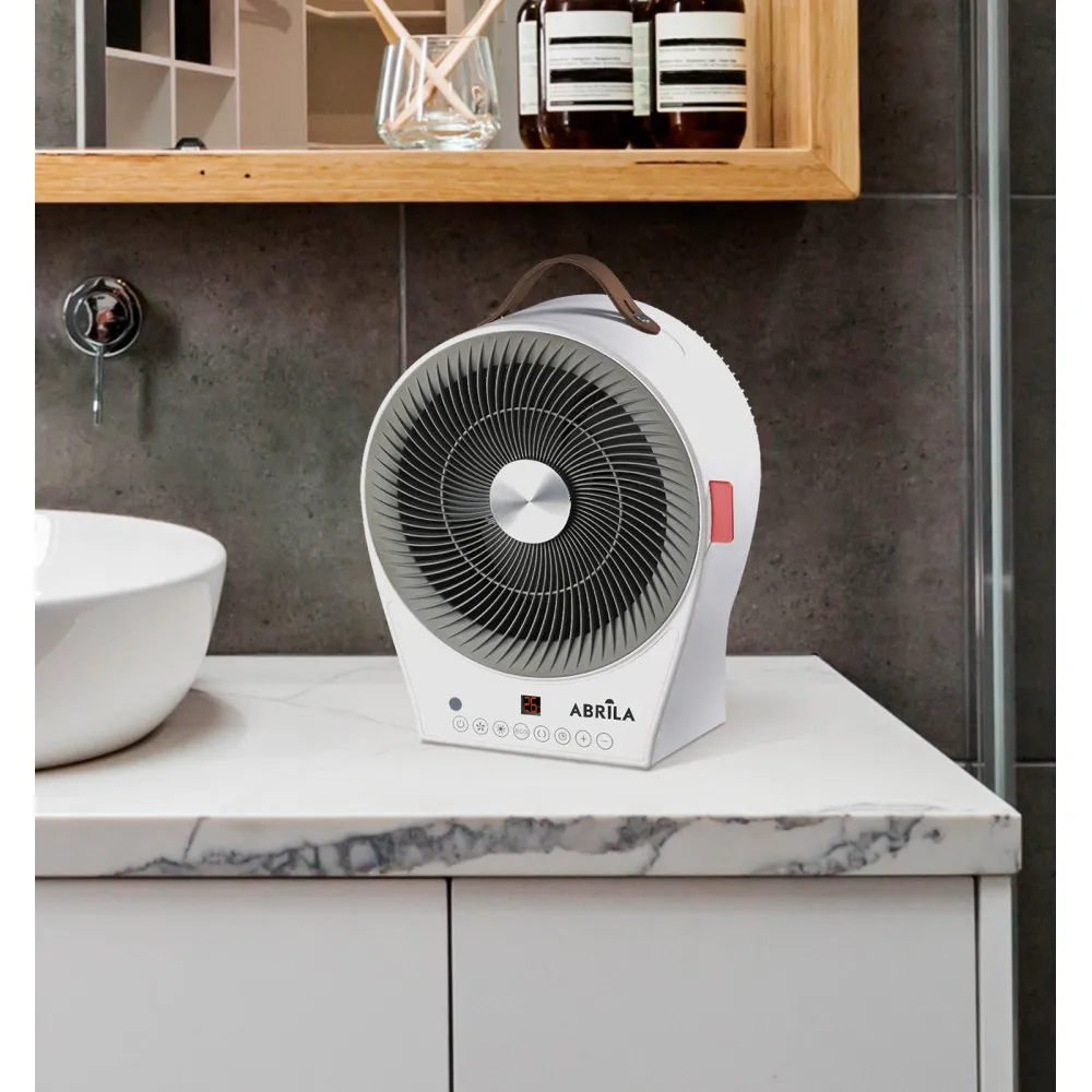 Termoventilador Elect.2 En 1 maraja 2000w Blanco/gris 2potencias 4funciones Display Temporizador 32x27x21cm