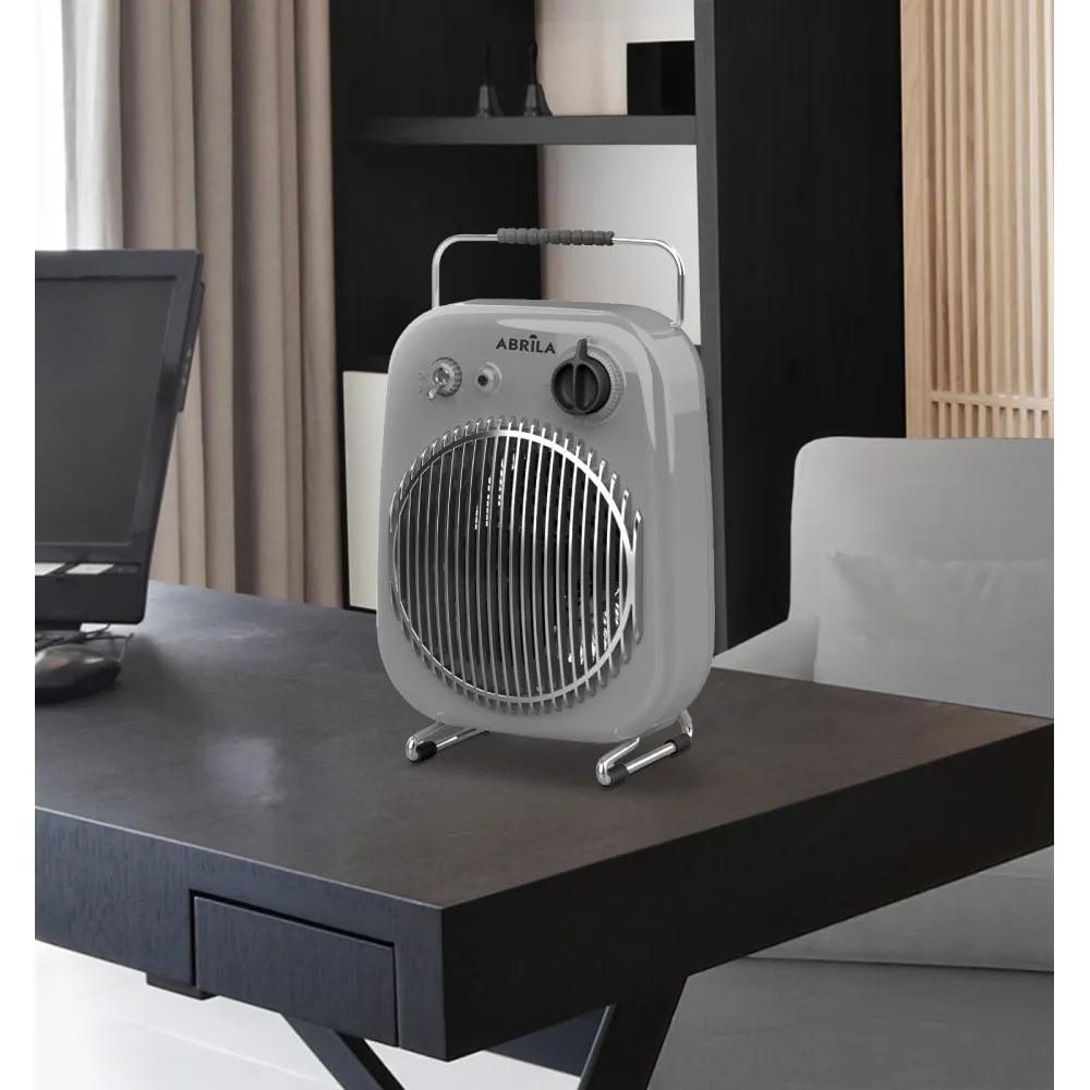 Termoventilador Elect. Martinica 2000w Gris/negro 2potencias 2funciones Antivuelco Termost.reg. Asa.35,4x21,8x15,5cm