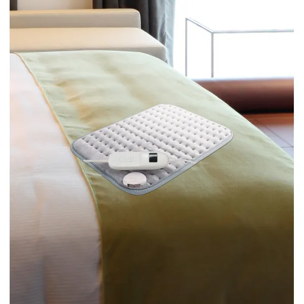 Electric Heating Pad Moraleja/Fleece Grey 100w 40x30cm 9 Levels Automatic Shut-off Removable and Washable