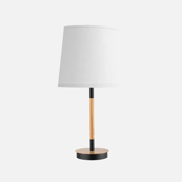 Sobremesa Alondra 1xe14 Negro-haya/blanco 45x25x25cm