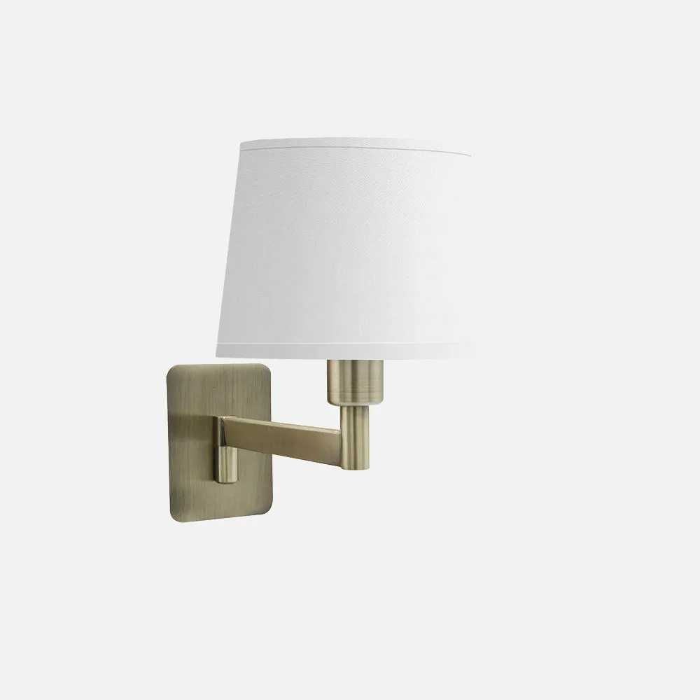 Aplique Cueza 1xe14 Cuero/blanco 24x15x28cm
