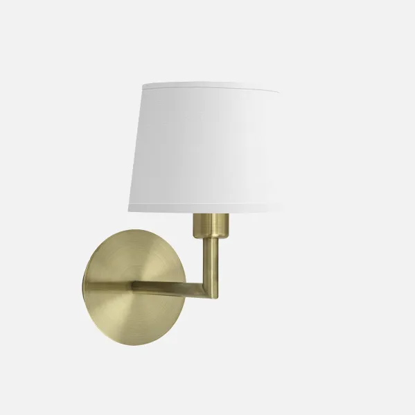 Wall light Paraiso 1xe14 Leather/white 27x15x25cm