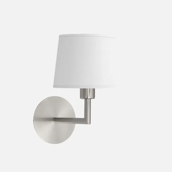 Wall light Paraiso 1xe14 Nickel/white 27x15x25cm