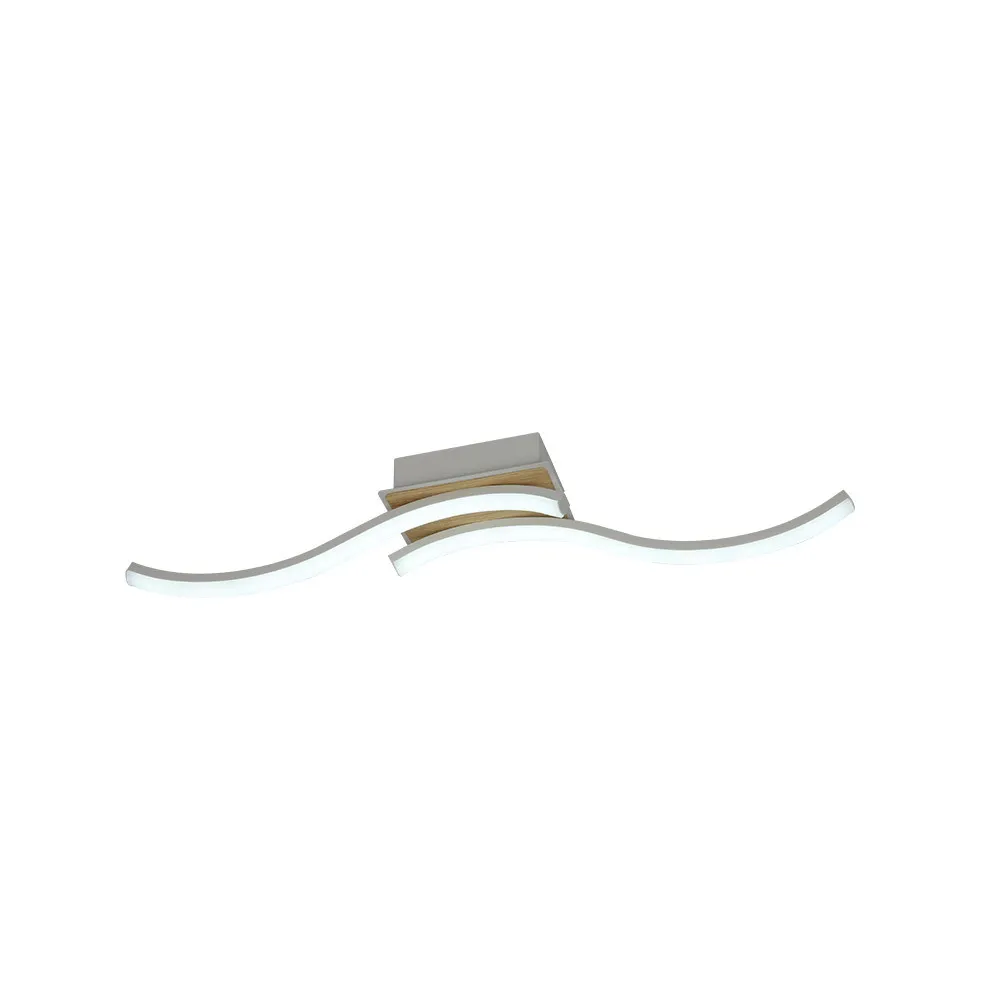 244583268 - Plafon Murray 32w 3000-4000-6500k Blanco/haya 3520lm C/remoto,memoria  Y Reg.intensidad 9,5x62x11cm