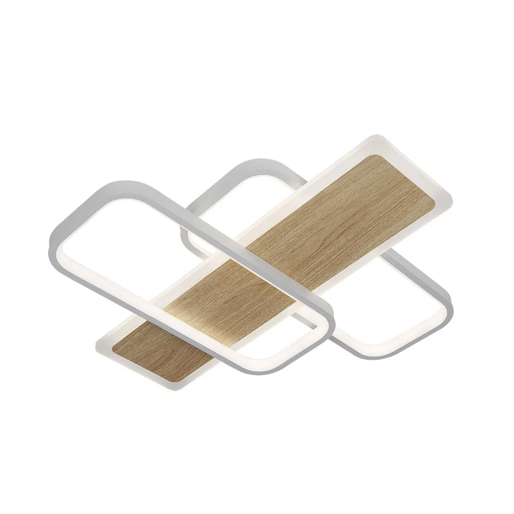 245081201 - Plafon Forqueta 120w 3000-4000-6500k Blanco/haya 13200  Lm C/remoto,memoria Y Reg.intensidad 6x50,5x49,5cm