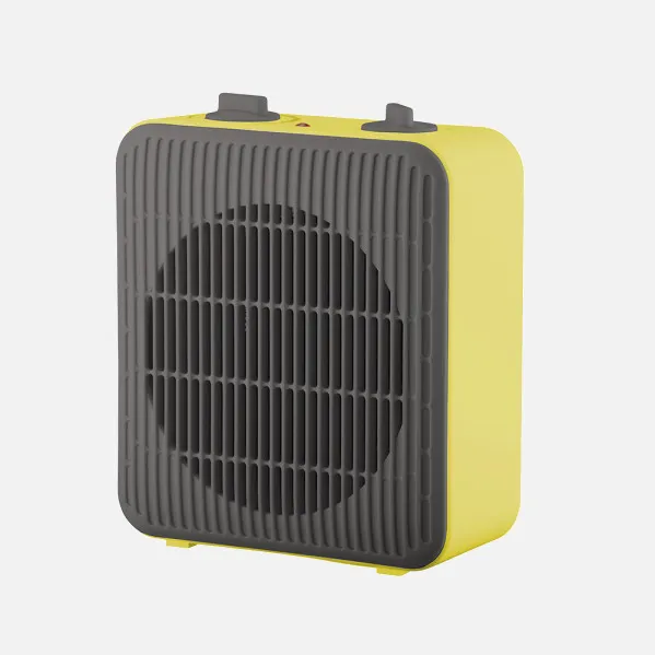 Termovent.elect.pegasus 2000w Gris/amarillo 2pot. Proteccion Seg. 23,8x20,6x10,5cm
