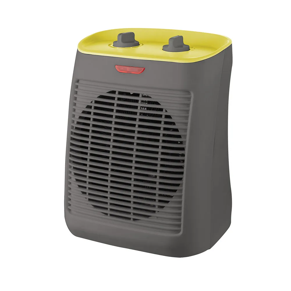 Termovent.elect.taray 2000w Gris/amarillo 2potencias  Proteccion Seguridad Antivuelco 31x21x19cm