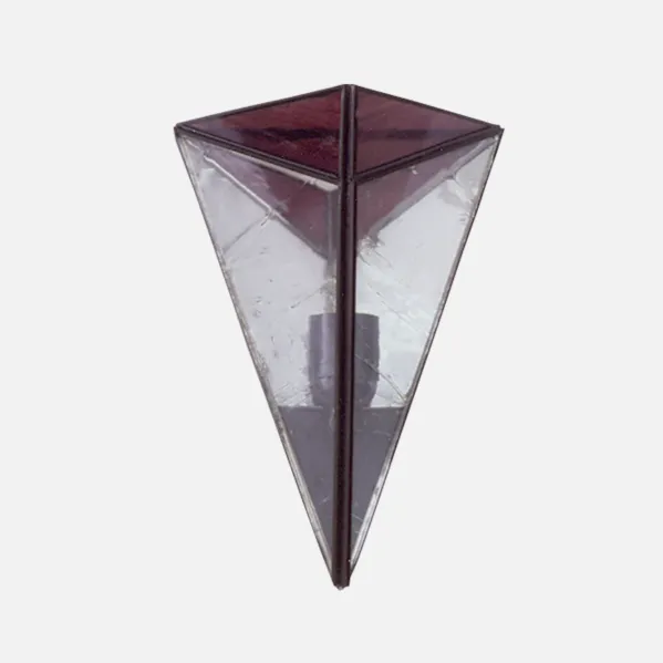 Aplique Piramide Violeta 1xe27 28x20