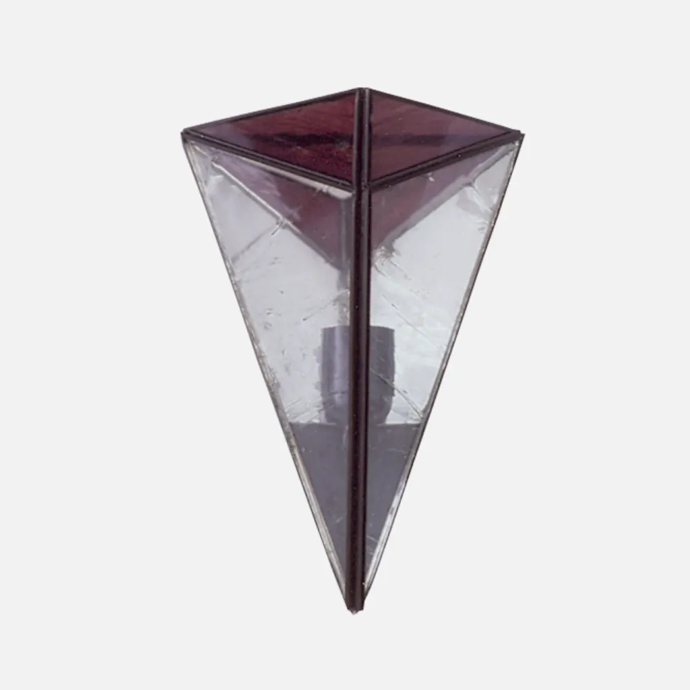Aplique Piramide Violeta 1xe27 28x20