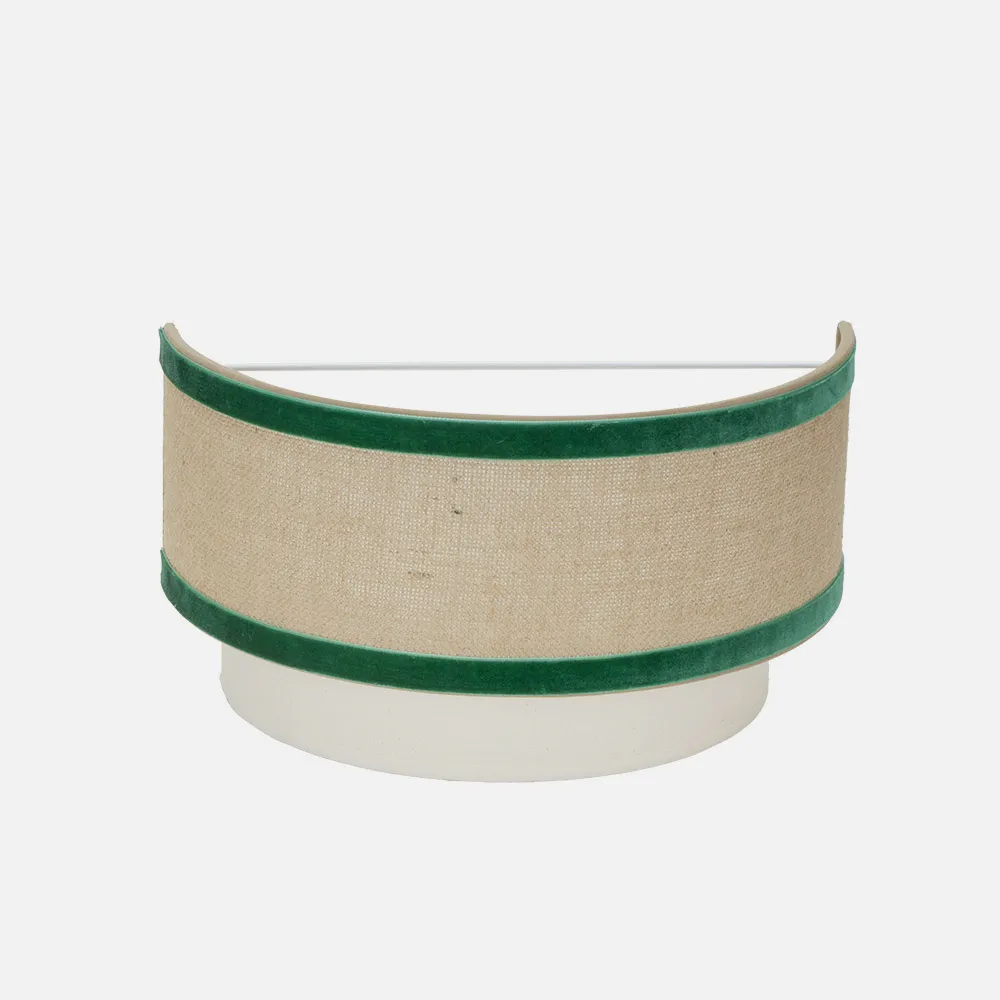 Aplique Cornalina 1xe27 Beis/verde  30d