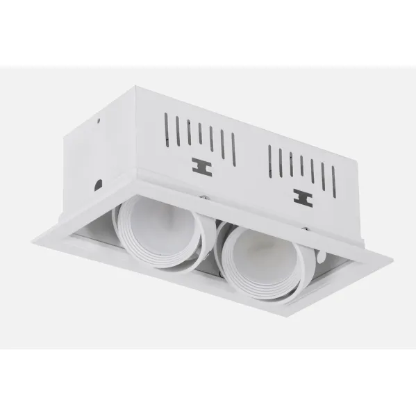 Foco Kardan Augusto Empotrar 2xgu10 Blanco 11x21,5bombillas No Incluidas