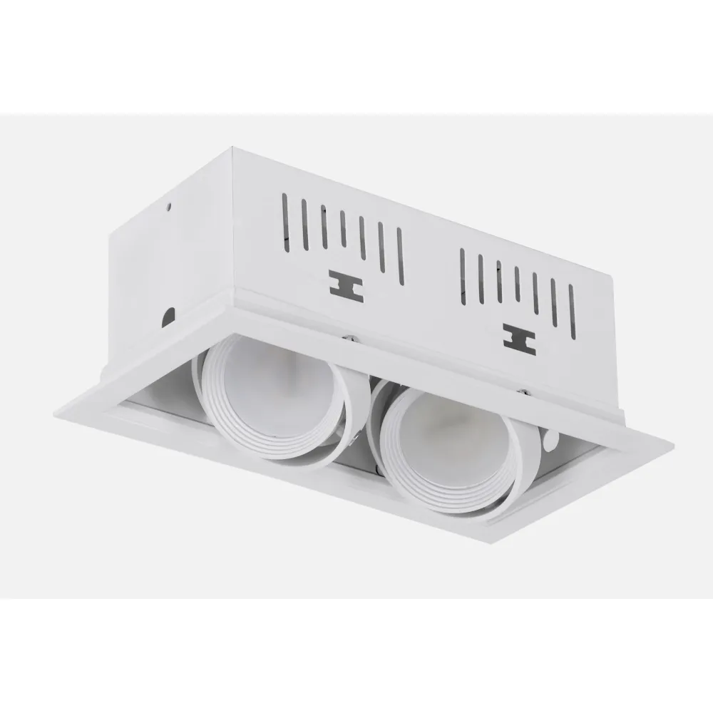 Foco Kardan Augusto Empotrar 2xgu10 Blanco 11x21,5bombillas No Incluidas