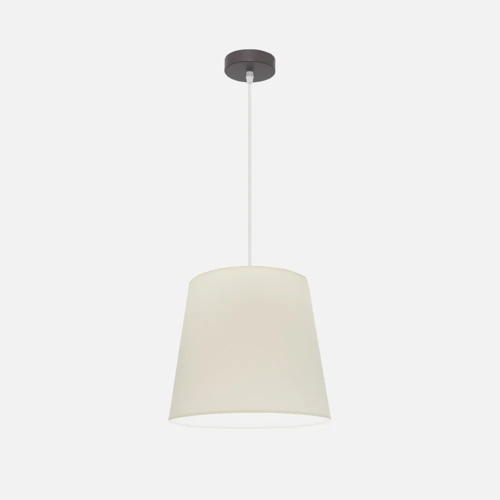 Colgante Maldivas 1xe27 Marron/beis Regx35x35 Cm