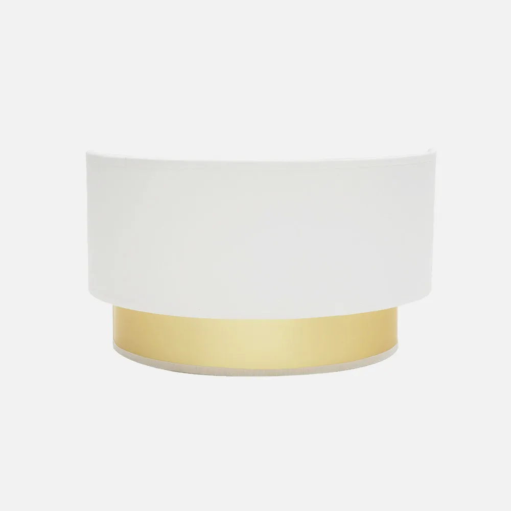 Aplique Anuska 1xe27 Blanco/oro 17x30x16 Cm