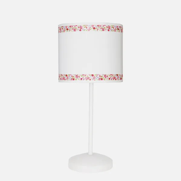 Table lamp Cenefa White/pink 1xe14