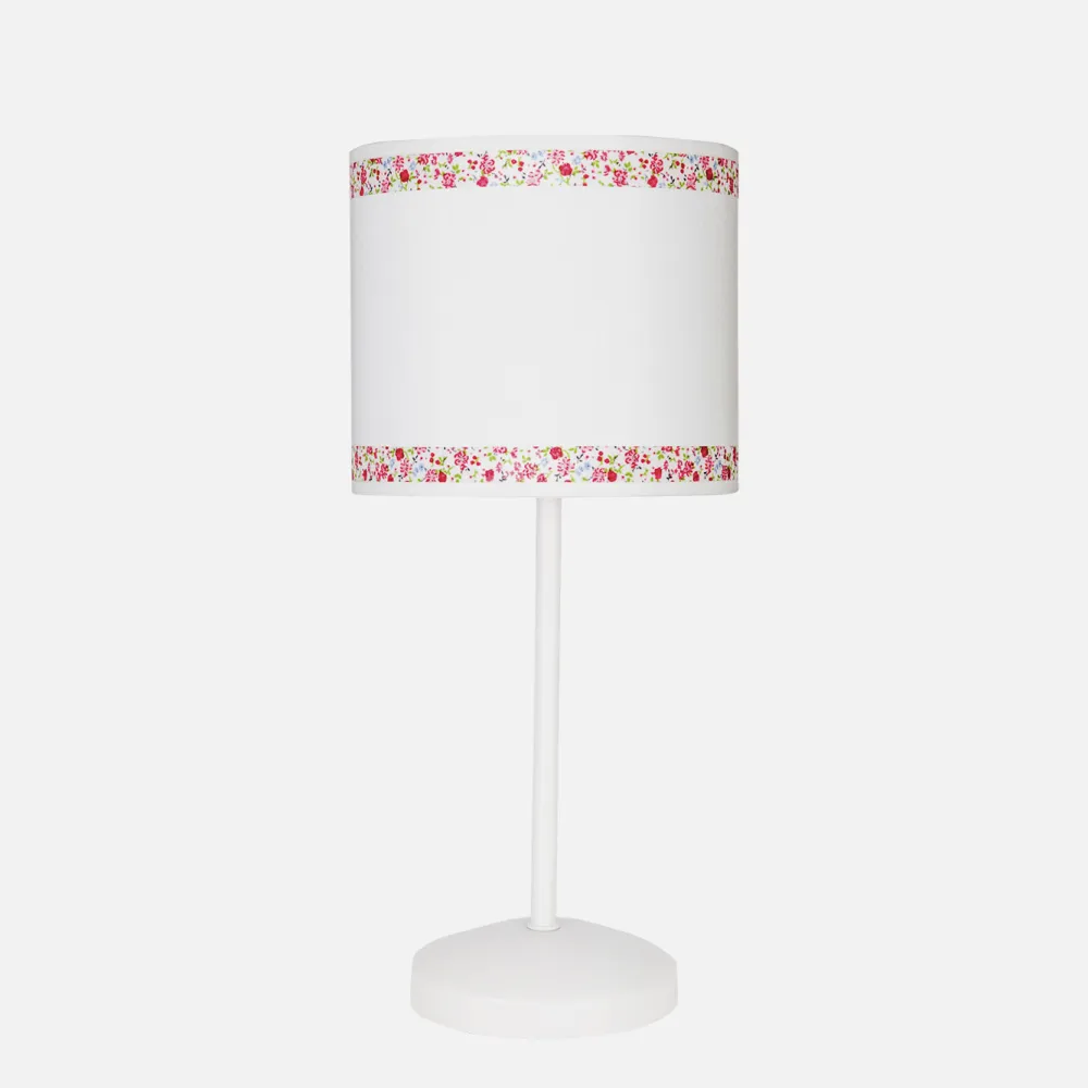 Lâmpada de mesa Cenefa Branco/rosa 1xe14