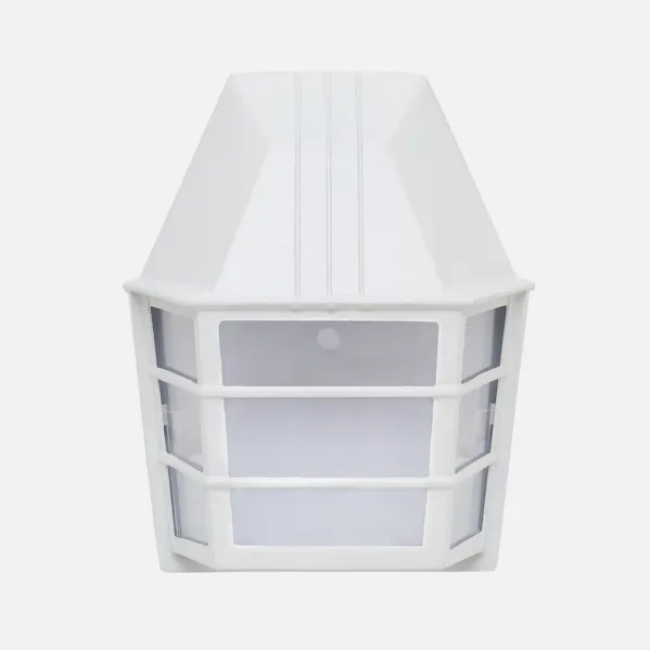 Outdoor Wall Light Aluminium Acrux 1xe27 White Ip23  24x20x11,5 Cm