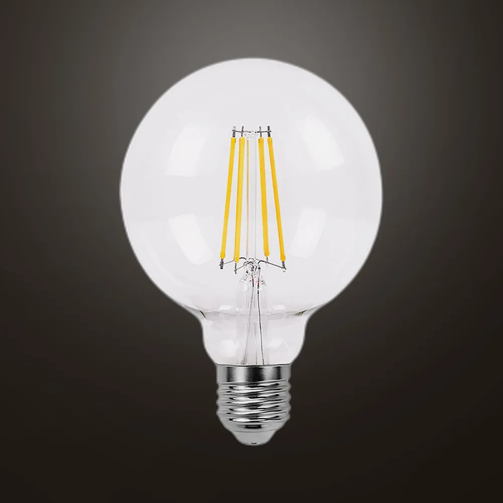 Bombilla Filamento Globo 16x12,5d 8w 880lm E27    Clara 2700k