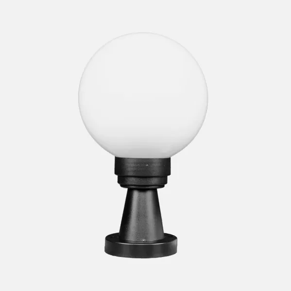 Sobremuro Exterior Abanto 1xe27 Negro Ip44 35x20x20 Cm