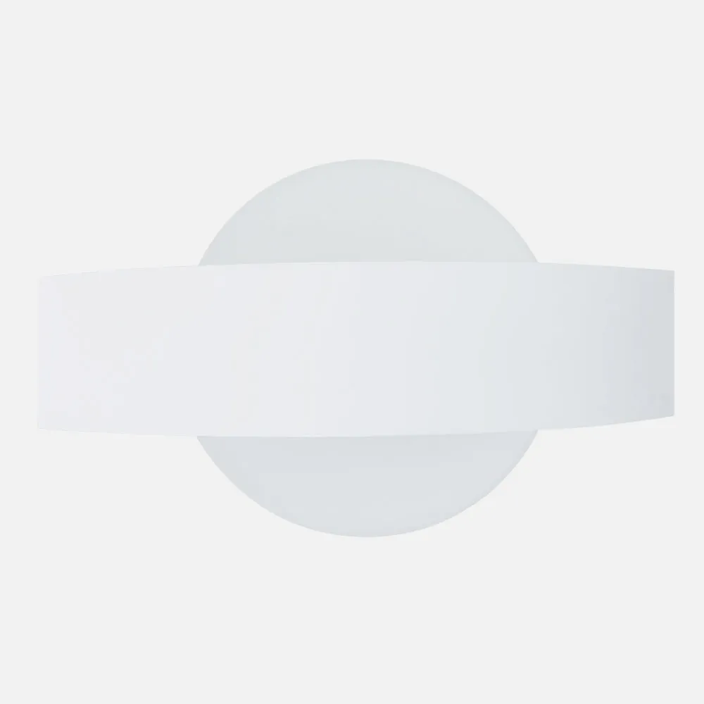 Aplique Barredor De Pared Circ.8w 4000k Arco Blanco 630 Lm Ip20 13x24x5 Cm