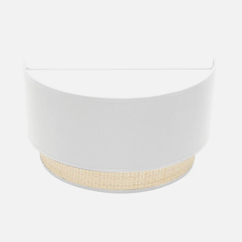 Aplique Kandy 1xe27 Natural/blanco 17x30x15 Cm