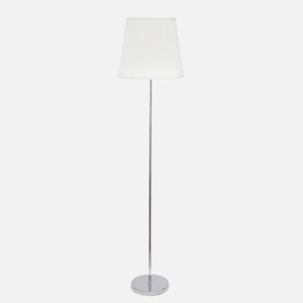 Foot Living room Maldives 1xe27 Chrome/white 175x40x40 Cm