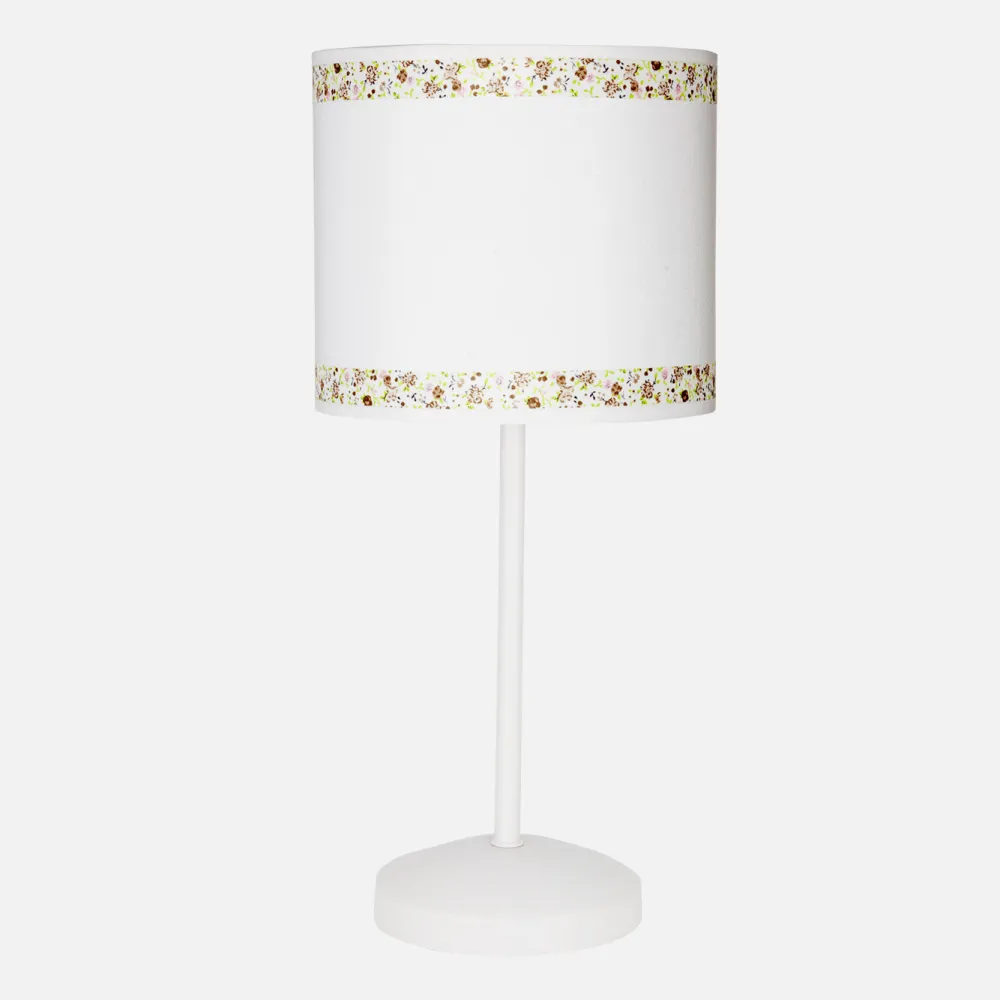 Lâmpada de mesa Cenefa Branco/castanho 1xe14