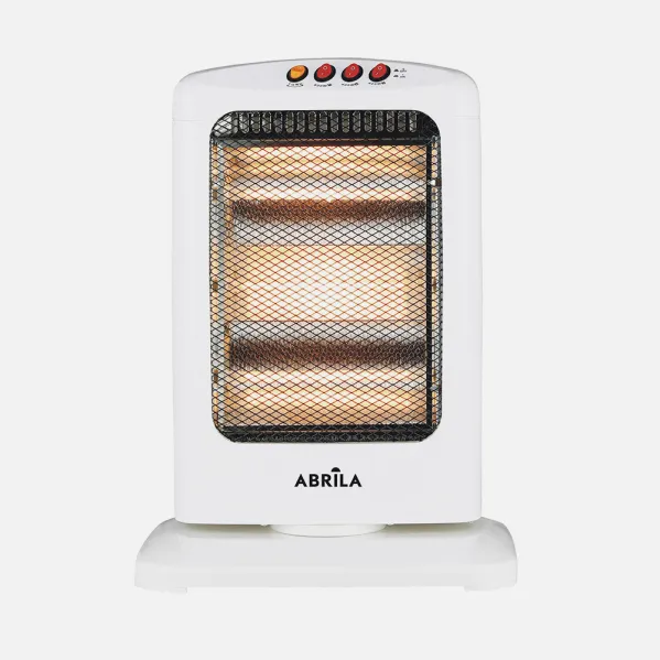 Heater Elec.Radiant 1200w White 3-power Oscillating  3-element,tip-over protection,carry handle 44x33x23 Cm