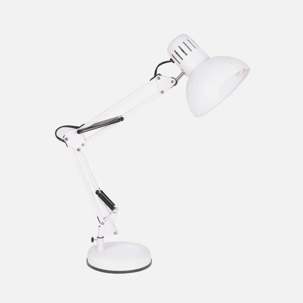 Lâmpada de mesa articulada Rutilo 1xe27 Branco 57x39x15 Cm
