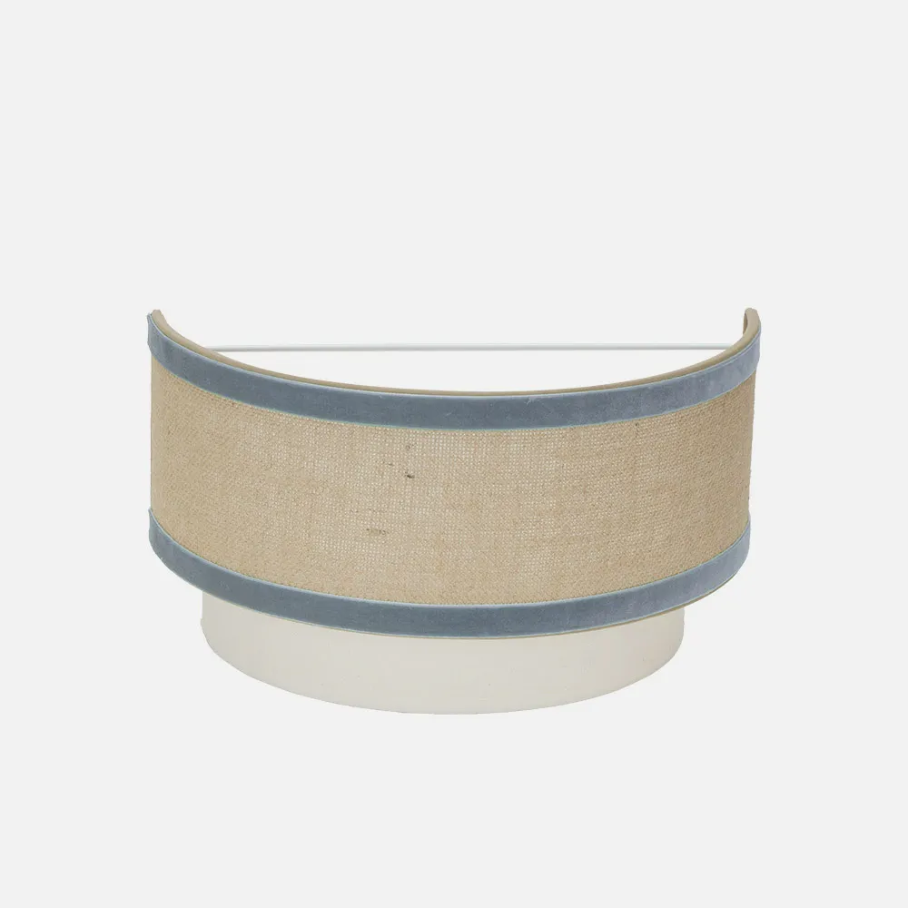 Aplique Cornalina 1xe27 Beis/azul  30d
