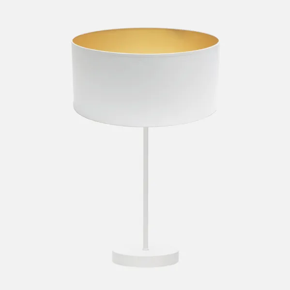Table lamp Height Anuska 1xe27 White/white-gold 62x30x30 Cm