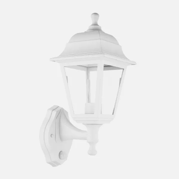 Outdoor Wall Light Albahaca 1xe27 White Ip44 Polycarbonate 35x15x19,7 Cm