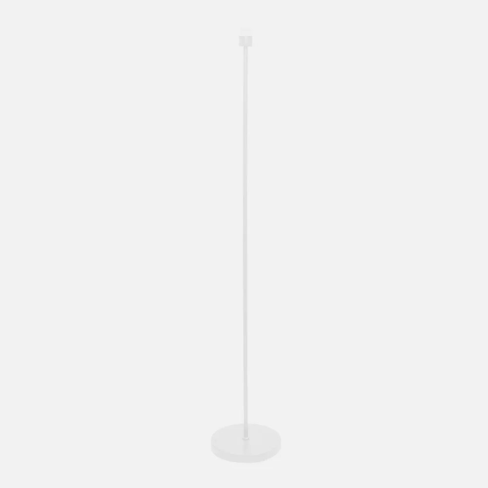 Arm. Pie De Salon Cara 1xe27 Blanco 148x25x25 Cm