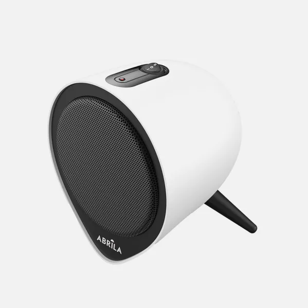 Ceramic fan heater Andino 1500w White/black 2-power, anti-overheat protection, tip-over protection 21x18x18cm