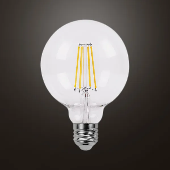 Bulb Filament Globe 13x9,5d 8w Clear E27 880lm 2700k