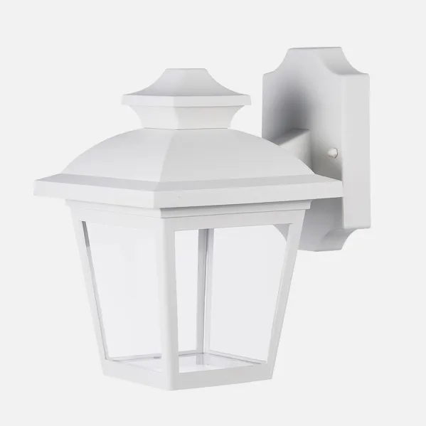 Outdoor wall light Maca 1xe27 White IP44 Polycarbonate 24,5x17x22,3 Cm