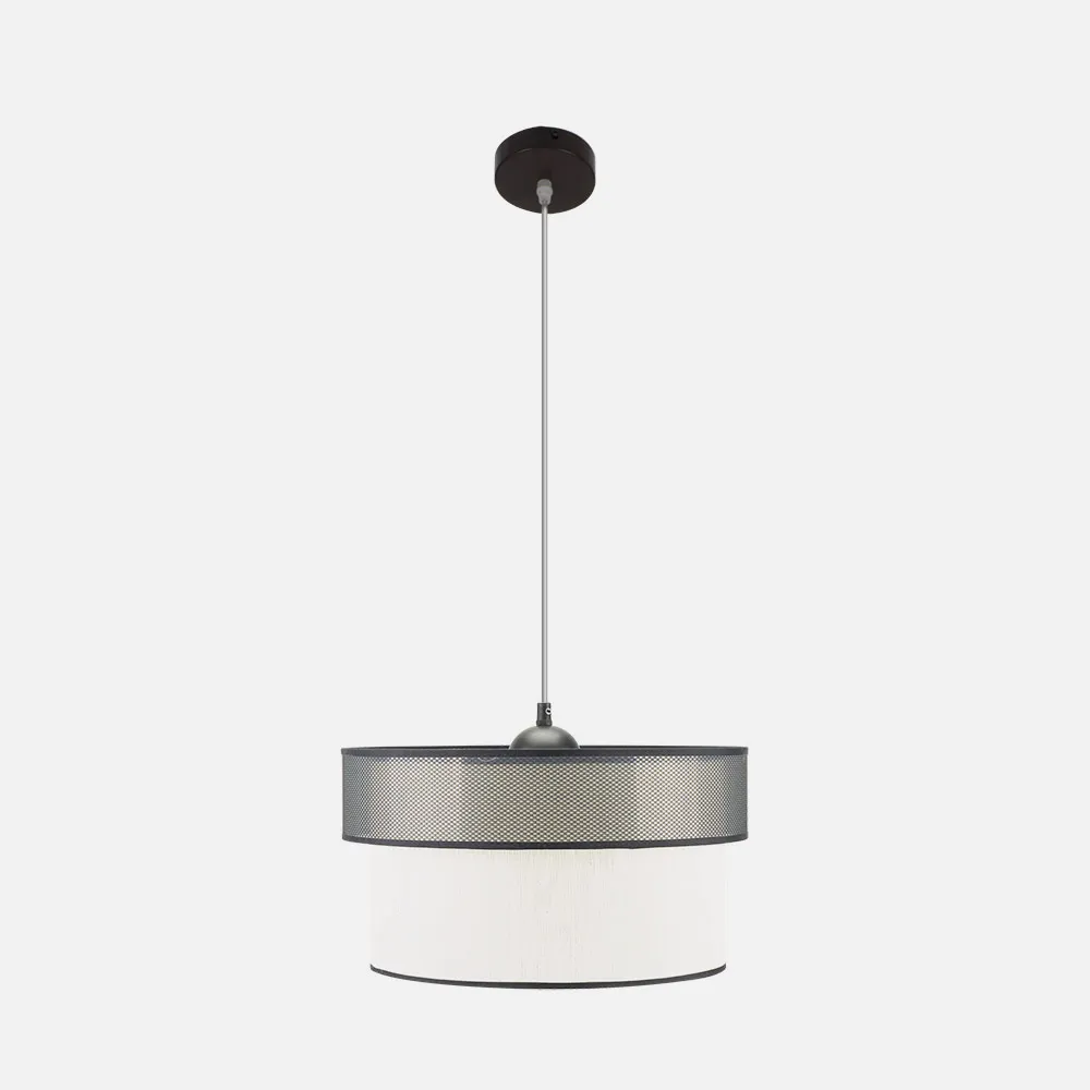 Felix Black/White Pendant 1xe27 Regx40x40 Cm