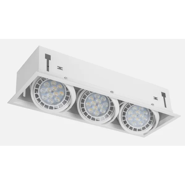 Foco Kardan Cesar Empotrar 3xr111 Blanco 17,2x48 Bombillas No Incluidas